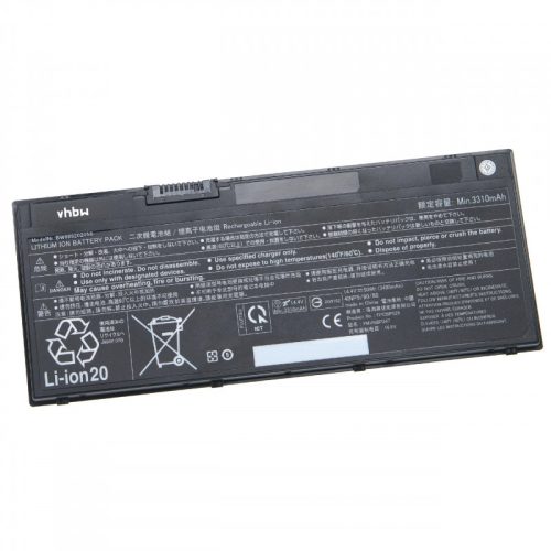 Fujitsu LifeBook E548 készülékhez laptop akkumulátor (14.4V, 3490mAh / 50Wh, Fekete) - Utángyártott
