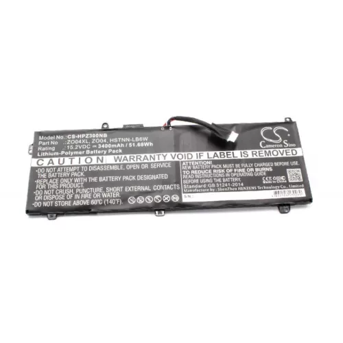 HP ZBook Studio G3 készülékhez laptop akkumulátor (15.2V, 3400mAh / 51.68Wh, Fekete) - Utángyártott