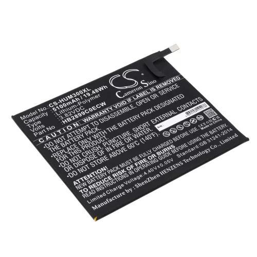 Huawei Mediapad BTV-DL09 készülékhez tablet akkumulátor (3.82V, 5100mAh / 19.48Wh) - Utángyártott