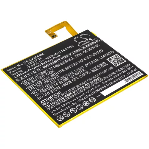 Lenovo Smart Tab M10 készülékhez tablet akkumulátor (3.85V, 4850mAh / 18.67Wh) - Utángyártott