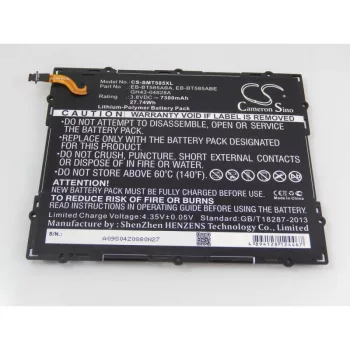   Samsung Galaxy Tab A 10.1 2016 TD-LTE készülékhez tablet akkumulátor (3.8V, 7300mAh / 27.74Wh) - Utángyártott