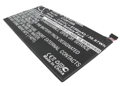 Asus Transformer Book T100 készülékhez tablet akkumulátor (3.8V, 8150mAh / 30.97Wh) - Utángyártott