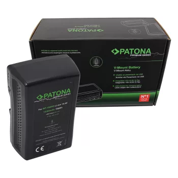   Sony DSR 250P készülékhez prémium fényképezőgép akkumulátor V-Mount csatlakozóval (13200mAh / 190,1Wh / 252Wh, 14.4V, Li-Ion) - Utángyártott