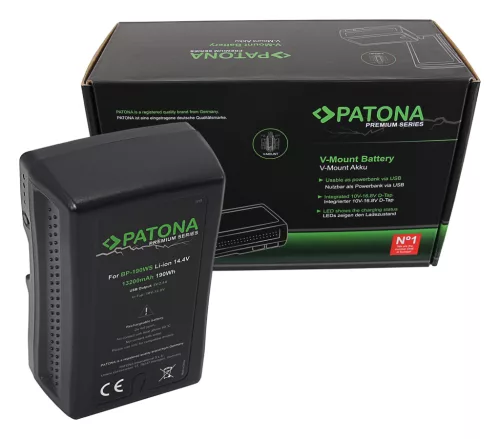 Sony DSR 250P készülékhez prémium fényképezőgép akkumulátor V-Mount csatlakozóval (13200mAh / 190,1Wh / 252Wh, 14.4V, Li-Ion) - Utángyártott