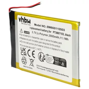   RCA RCT6077W2 készülékhez tablet akkumulátor (3.7V, 3000mAh / 11.1Wh) - Utángyártott