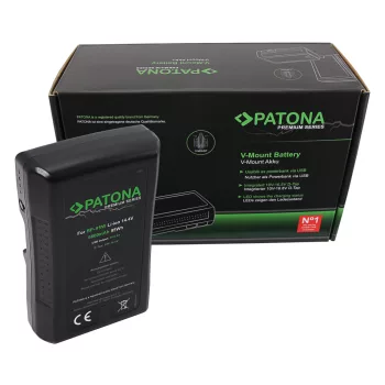   Sony DSR 250P készülékhez prémium fényképezőgép akkumulátor V-Mount csatlakozóval (6600mAh / 95Wh, 14.4V, Li-Ion) - Utángyártott