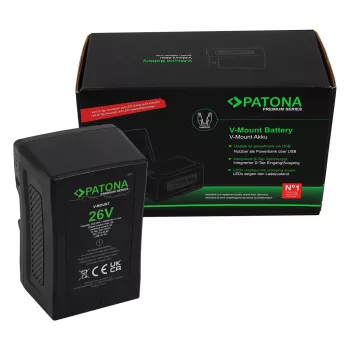   ARRI Alexa LF készülékhez platinum fényképezőgép akkumulátor V-Mount csatlakozóval (10500mAh / 302,4Wh, 26V, Li-Ion) - Utángyártott