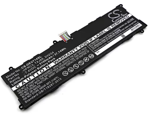 Dell Venue 11 Pro 7140 készülékhez tablet akkumulátor (7.4V, 5100mAh / 37.74Wh) - Utángyártott