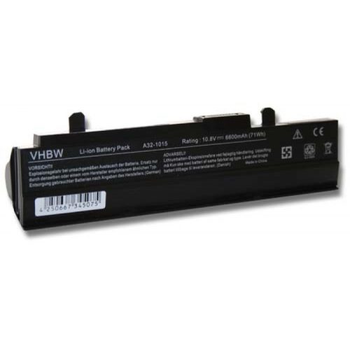 Asus Eee PC 1015 készülékhez laptop akkumulátor (10.8V, 2200mAh / 23.76Wh, Fekete) - Utángyártott