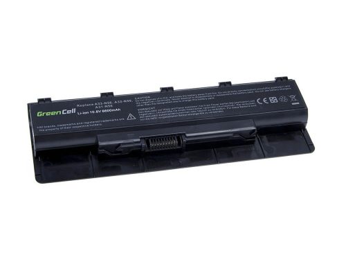 Asus N46, N46V, N46VJ készülékekhez laptop akkumulátor (10.8V, 6600mAh / 71.28Wh, Fekete) - Utángyártott