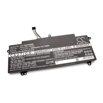   Toshiba Tecra Z40-A-10K készülékhez laptop akkumulátor (14.4V, 3800mAh / 54.72Wh, Fekete) - Utángyártott