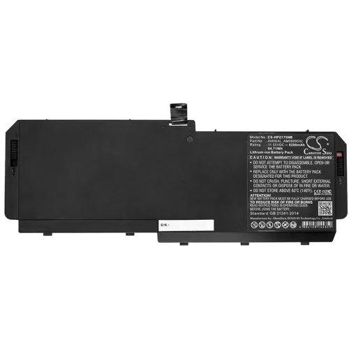 HP ZBook 17 G5 4QH57EA készülékhez laptop akkumulátor (11.55V, 8200mAh / 94.71Wh, Fekete) - Utángyártott