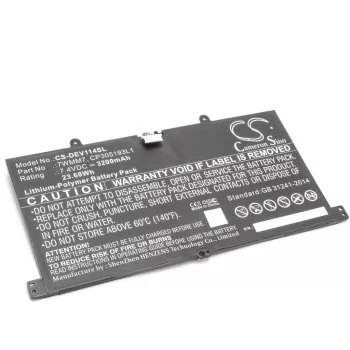   Dell CFC6C, D1R74 készülékekhez billentyűzet akkumulátor (7.4V, 3200mAh / 23.68Wh) - Utángyártott