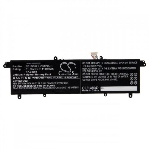 Asus UX3000XN, UX392FA készülékekhez laptop akkumulátor (11.55V, 4150mAh / 47.93Wh) - Utángyártott