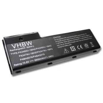  Toshiba Satellite P100 sorozat készülékhez laptop akkumulátor (10.8V, 6600mAh / 71.28Wh, Fekete) - Utángyártott