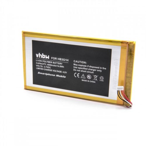Huawei Mediapad 7 Lite, S7-301U készülékekhez tablet akkumulátor (3.7V, 4000mAh / 14.8Wh) - Utángyártott