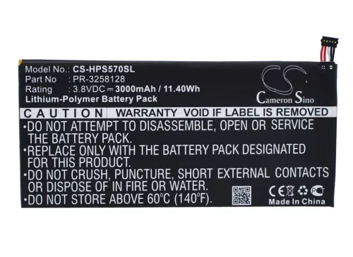 HP Stream 7 5700, 7 5700ng készülékekhez tablet akkumulátor (3.8V, 3000mAh / 11.4Wh) - Utángyártott