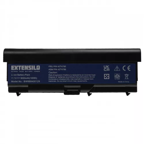 Lenovo ThinkPad Edge E525, L410 készülékekhez laptop akkumulátor (11.1V, 9000mAh / 100Wh) - Utángyártott