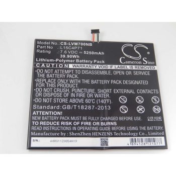   Lenovo IdeaPad MIIX 700 készülékhez tablet akkumulátor (7.6V, 5250mAh / 39.9Wh) - Utángyártott