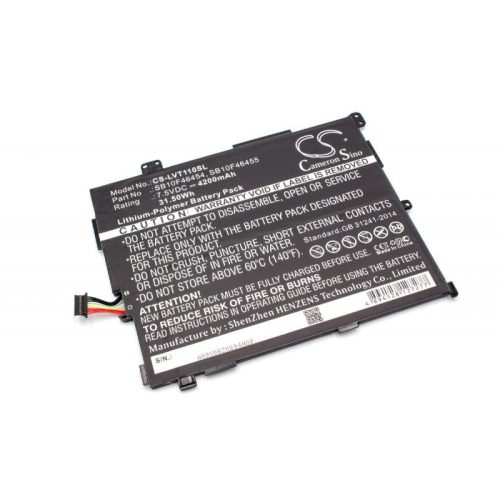 Lenovo ThinkPad 10 20E3 készülékhez táblagép akkumulátor (7.5V, 4200mAh / 31.5Wh) - Utángyártott