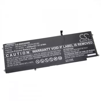   Razer Blade Stealth 12 5 inch készülékhez laptop akkumulátor (11.4V, 4550mAh / 51.87Wh, Fekete) - Utángyártott