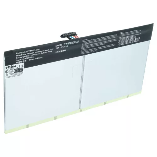 Asus Transformer Mini T101HA készülékhez táblagép akkumulátor (3.85V, 8200mAh / 31.57Wh) - Utángyártott