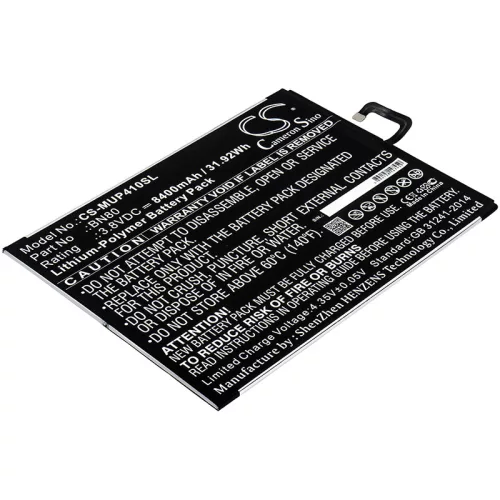 Xiaomi Mi Pad 4 Plus készülékhez táblagép akkumulátor (3.8V, 8400mAh / 31.92Wh) - Utángyártott