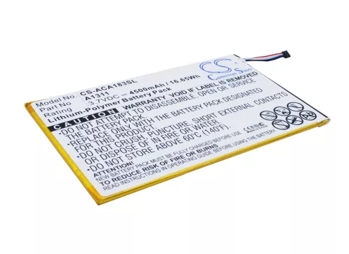 Acer A1-830 készülékhez táblagép akkumulátor (3.7V, 4500mAh / 16.65Wh) - Utángyártott