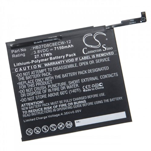 Huawei MatePad MRX-AL09 készülékhez táblagép / tablet akkumulátor (3.8V, 7150mAh / 27.17Wh) - Utángyártott
