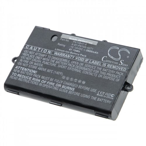 Clevo P775DM3, P8700S készülékekhez laptop akkumulátor (15.12V, 5800mAh / 87.7Wh, Fekete) - Utángyártott