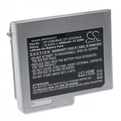 Panasonic Toughbook CF-B10 készülékhez laptop akkumulátor (10.8V, 4400mAh / 47.52Wh, Ezüst) - Utángyártott