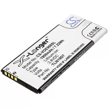   Alcatel 1 5033A készülékhez mobiltelefon akkumulátor (3.8V, 1900mAh / 7.22Wh, Li-Ion) - Utángyártott