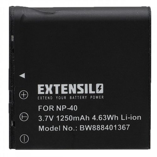 Casio Exilim EX-FC100WE készülékhez kamera akkumulátor (3.7V, 1250mAh / 4.63Wh, Li-Ion) - Utángyártott