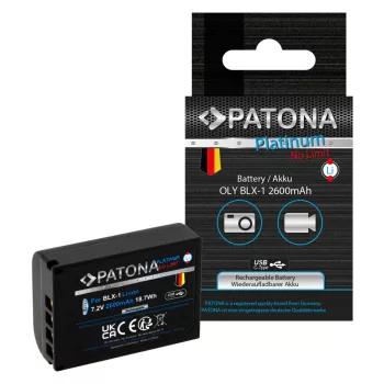   Olympus OM-1 készülékhez protect fényképezőgép akkumulátor (Li-Ion, 2250mAh / 16.2Wh, 7.2V) - Utángyártott