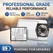 Casio Exilim EX-H30 készülékhez kamera akkumulátor (3.7V, 1800mAh / 6.66Wh, Lithium-Ion) - Utángyártott