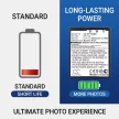 Casio Exilim EX-H30 készülékhez kamera akkumulátor (3.7V, 1800mAh / 6.66Wh, Lithium-Ion) - Utángyártott