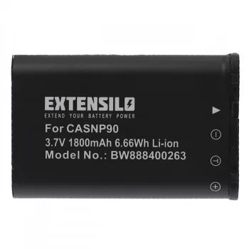   Casio Exilim EX-FH100 készülékhez kamera akkumulátor (3.7V, 1800mAh / 6.66Wh, Lithium-Ion) - Utángyártott