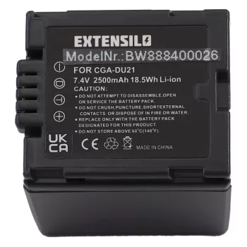   Panasonic NV-GS10 készülékhez kamera akkumulátor (7.4V, 2500mAh / 18.5Wh, Lithium-Ion) - Utángyártott