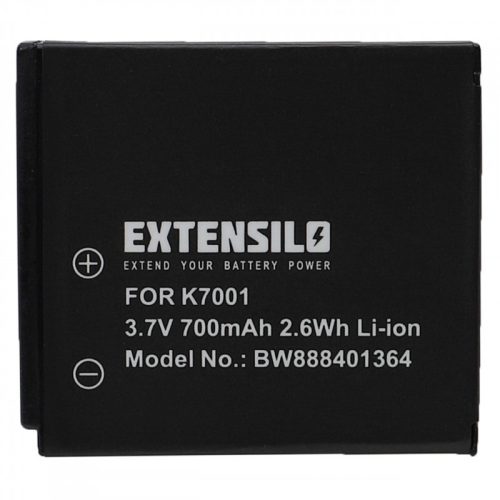 Kodak EasyShare M1063 készülékhez kamera akkumulátor (3.7V, 700mAh / 2.6Wh, Lithium-Ion) - Utángyártott