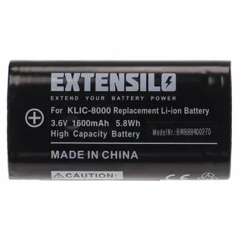   Kodak EasyShare Z1012 IS készülékhez kamera akkumulátor (3.6V, 1600mAh / 5.8Wh, Lithium-Ion) - Utángyártott