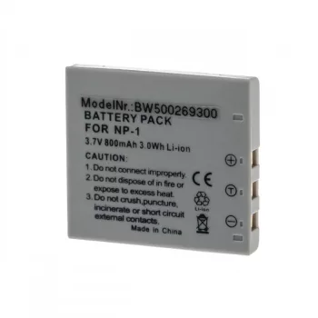   Konica Minolta Dimage X1 készülékhez kamera akkumulátor (3.7V, 800mAh / 2.96Wh, Lithium-Ion) - Utángyártott