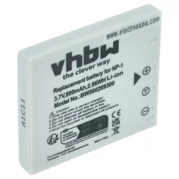   Konica Minolta Dimage X1 készülékhez kamera akkumulátor (3.7V, 800mAh / 2.96Wh, Lithium-Ion) - Utángyártott