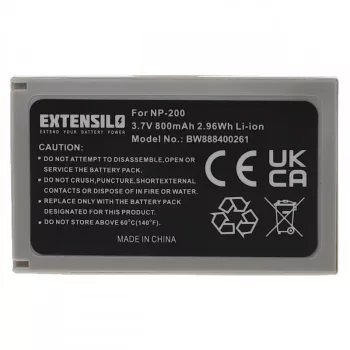   Minolta Dimage X, Xg készülékekhez kamera akkumulátor (3.7V, 800mAh / 2.96Wh, Lithium-Ion) - Utángyártott