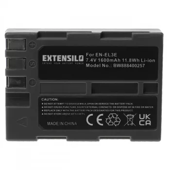   Nikon D100 készülékhez kamera akkumulátor (7.4V, 1600mAh / 11.8Wh, Lithium-Ion) - Utángyártott