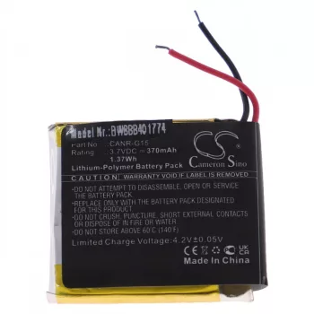   Plutour CANR-G15 készülékhez kamera akkumulátor (3.7V, 370mAh / 1.37Wh, Li-Polymer) - Utángyártott