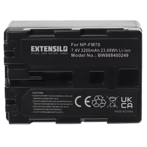 Sony A-100 készülékhez kamera akkumulátor (7.4V, 3200mAh / 23.68Wh, Lithium-Ion) - Utángyártott