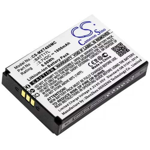 Midland XTC400 készülékhez kamera akkumulátor (3.7V, 1800mAh / 6.66Wh, Lithium-Ion) - Utángyártott