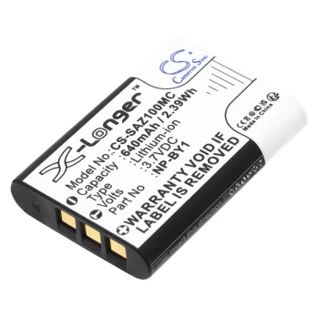   Sony HDR-AZ1 készülékhez kamera akkumulátor (3.7V, 640mAh / 2.37Wh, Lithium-Ion) - Utángyártott