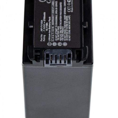 Sony FDR-AX33 készülékhez kamera akkumulátor (7.3V, 2700mAh / 19.71Wh, Lithium-Ion) - Utángyártott