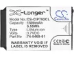 Cisco Unified Wifi IP telefon 7921G készülékhez mobiltelefon akkumulátor (3.7V, 1500mAh / 5.55Wh, Lithium-Ion) - Utángyártott
